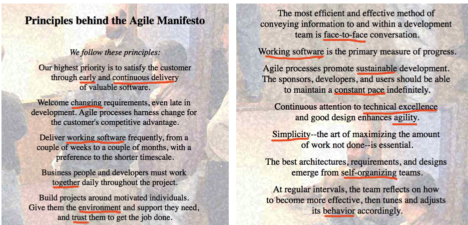 Agile Manifesto Principles