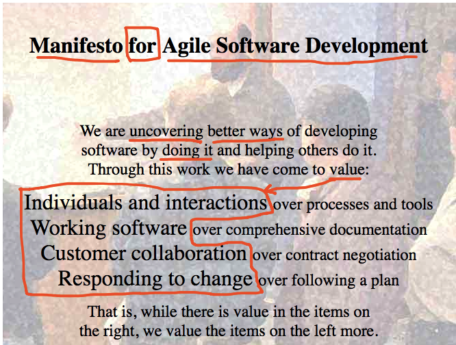 Agile Manifesto Values